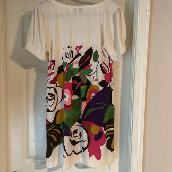 ECI - white abstract floral dress - Picture 2 of 8